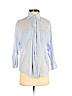 Elizabeth and James 100% Cotton Blue 3/4 Sleeve Button-Down Shirt Size XS - photo 1