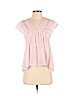 Lucky Brand 100% Cotton Pink Short Sleeve Blouse Size XS - photo 1