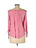 H&M 100% Viscose Pink Long Sleeve Blouse Size 6 - photo 2