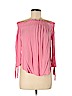 H&M 100% Viscose Pink Long Sleeve Blouse Size 6 - photo 1