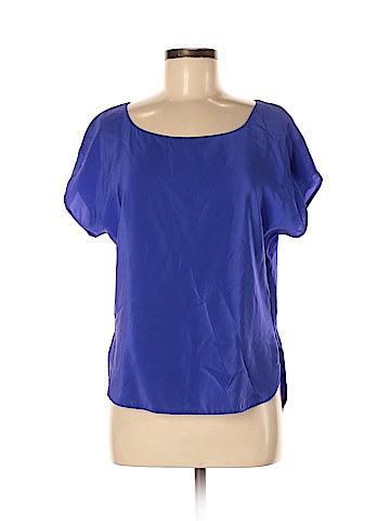 Amanda Uprichard Short Sleeve Silk Top (view 1)