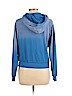Wildfox 100% Cotton Blue Zip Up Hoodie Size L - photo 2