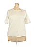 1901 Ivory Short Sleeve Top Size XXL - photo 1