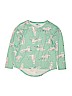 Old Navy 100% Cotton Green Long Sleeve T-Shirt Size 10 - 12 - photo 1