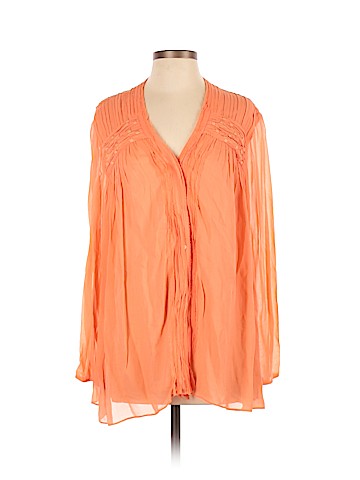 Rohit Gandhi + Rahul Khanna Long Sleeve Blouse (view 1)