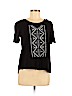Love, Fire 100% Rayon Black Short Sleeve Blouse Size M - photo 1