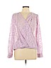 Marc New York 100% Polyester Purple Long Sleeve Blouse Size L - photo 1