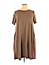Zenana Premium Brown Casual Dress Size 1X - photo 1