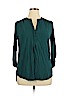 Pleione 100% Rayon Teal 3/4 Sleeve Top Size XL - photo 1