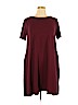 Zenana Premium Burgundy Casual Dress Size 1X - photo 1