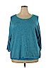 Calvin Klein Blue 3/4 Sleeve Top Size 2X - photo 1
