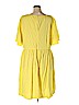 ASOS 100% Cotton Yellow Casual Dress Size 24 - photo 2
