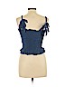 Kendall & Kylie 100% Rayon Blue Sleeveless Top Size L - photo 2