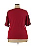 Karen Scott 100% Cotton Red Short Sleeve Top Size 2X - photo 2
