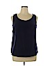 Assorted Brands 100% Polyester Blue Sleeveless Blouse Size 14 - photo 1