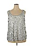 MICHAEL Michael Kors 100% Rayon Gray Sleeveless Top Size 2X - photo 1