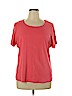 Karen Scott 100% Cotton Pink Short Sleeve T-Shirt Size 1X - photo 1