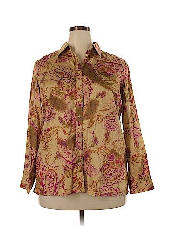 Lauren by Ralph Lauren Long Sleeve Button-Down Shirt (view 1)