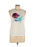 Roxy Ivory Sleeveless T-Shirt Size L - photo 1
