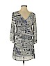 H&M 100% Viscose Blue Casual Dress Size 4 - photo 1