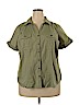 SONOMA life + style Green Short Sleeve Button-Down Shirt Size 2X - photo 1