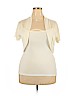 Mascara 100% Acrylic Ivory Shrug Size 2X - photo 1
