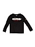 Nike 100% Cotton Black Long Sleeve T-Shirt Size 7 - photo 1