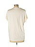 H&M 100% Silk Ivory Short Sleeve T-Shirt Size L - photo 2