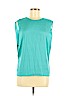 Rachel Roy Blue Sleeveless Silk Top Size 6 - photo 1