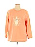 The Quacker Factory 100% Polyester Orange Sweatshirt Size 1X - photo 1
