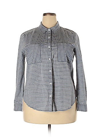 Faded Glory Long Sleeve Button-Down Shirt (view 1)