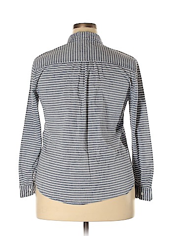 Faded Glory Long Sleeve Button-Down Shirt (view 2)