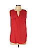 Monteau 100% Polyester Red Sleeveless Blouse Size L - photo 1