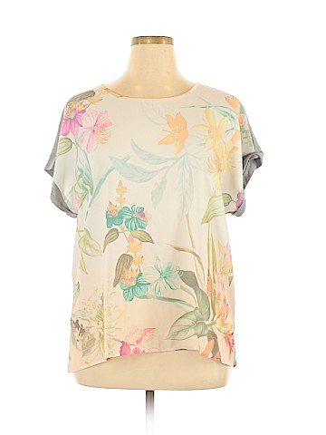 Christopher & Banks Short Sleeve Blouse (view 1)