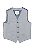 The Children's Place 100% Polyester Solid Gray Tuxedo Vest Size 10 - 12 - photo 1