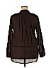 Gap 100% Cotton Brown Long Sleeve Blouse Size XXL - photo 2