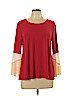 Alfani Red Long Sleeve Top Size L (petite) - photo 1