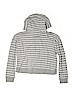 Old Navy 100% Cotton Gray Zip Up Hoodie Size 10 - 12 - photo 2