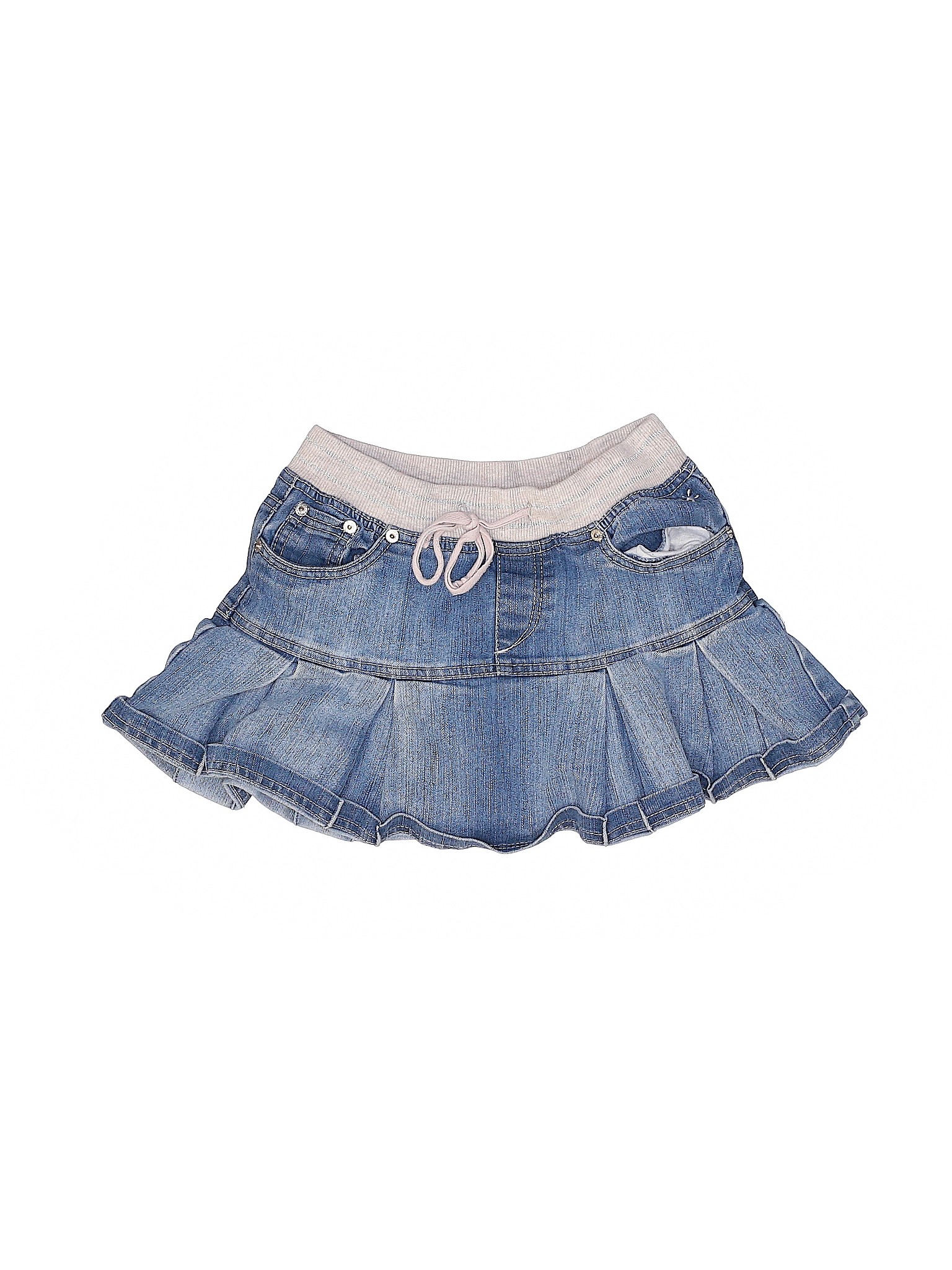 justice denim skirt