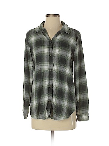 American Eagle Outfitters Long Sleeve Button-Down Shirt (view 1)