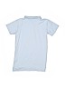 Lands' End 100% Cotton Solid Blue Short Sleeve Polo Size 10 - 12 - photo 2