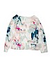 H&M 100% Cotton Print White Long Sleeve Blouse Size 13 - 14 - photo 2