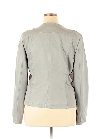 Black Rivet Faux Leather Jacket (view 2)