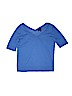 Halogen Blue Short Sleeve Top Size 1 - photo 1
