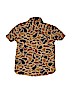 Gap Kids 100% Cotton Camo Tan Short Sleeve Button-Down Shirt Size 6 - 7 - photo 2