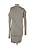 Diane von Furstenberg 100% Cotton Gray Casual Dress Size P (petite) - photo 2
