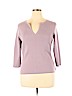 New York & Company Purple Long Sleeve Top Size XL - photo 1