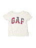 Gap Kids 100% Cotton White Short Sleeve T-Shirt Size 8 - 9 - photo 1