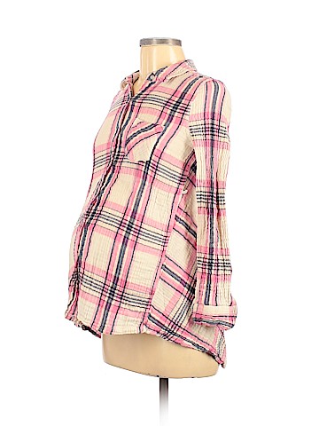 Motherhood Long Sleeve Button-Down Shirt (view 1)
