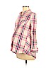 Motherhood 100% Cotton Pink Long Sleeve Button-Down Shirt Size S - photo 1